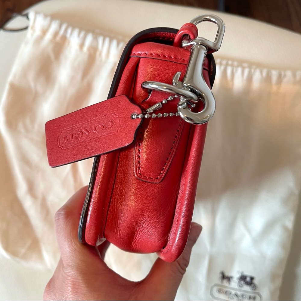 Coach Red Leather Crossbody Bag - Picture 4 of 9